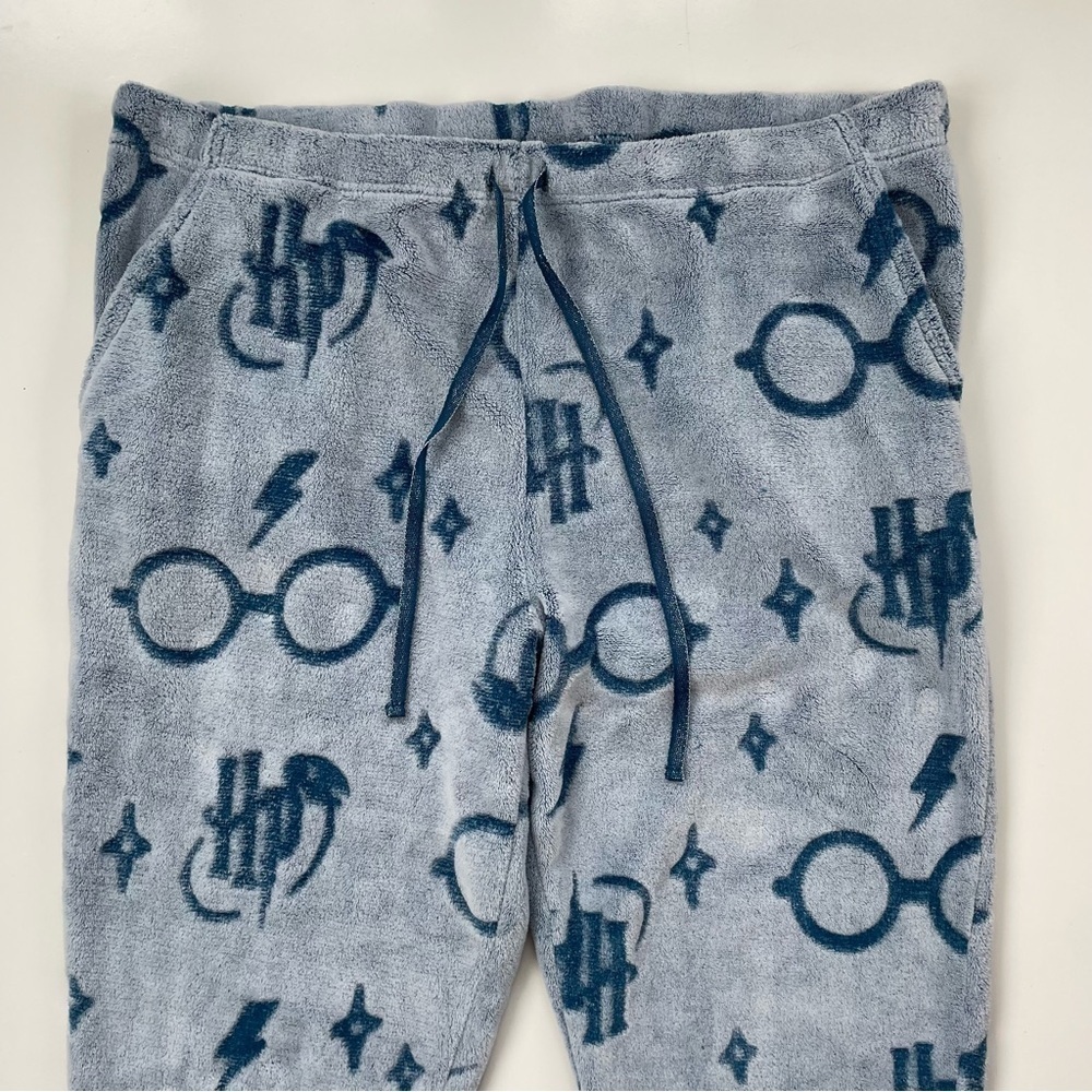Wizarding World of Harry Potter Women's Fleece Pajama Set Turquoise SIZE XXL - Picture 9 of 14